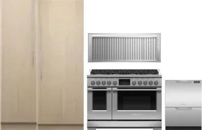 5 Piece Package Includes Refrigerator, Freezer, Range, Hood And Dishwasher